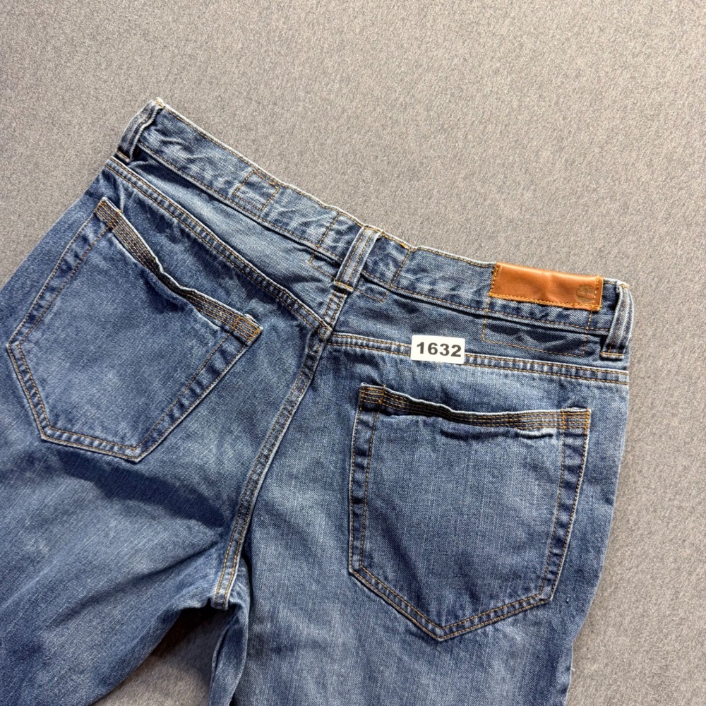 Timberland Mens Straight Leg Denim Jeans Blue Medium Wash 33x30 Outdoor Gear